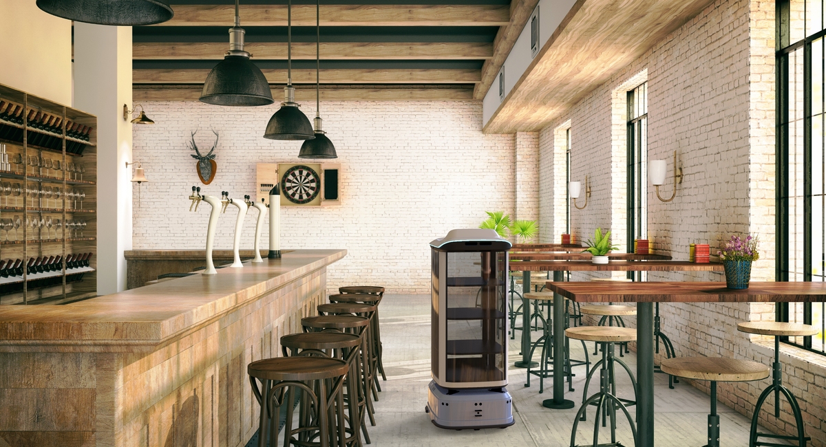 Enclosed Waiter Robot 